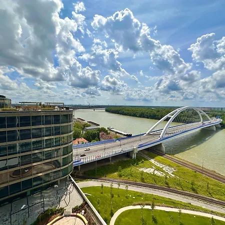 Apartment Danube River Front, Skyscraper Pressburg